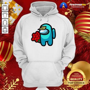 Impostor Among Us Valentine 2021 Bae Flower Hoodie - Design By Togethertee.com