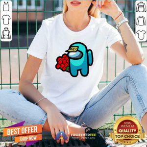 Impostor Among Us Valentine 2021 Bae Flower V-neck - Design By Togethertee.com