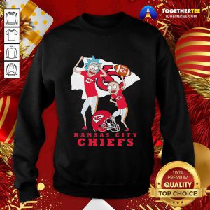 Rick And Morty Kansas City Chiefs Sweatshirt - Design By Togethertee.com