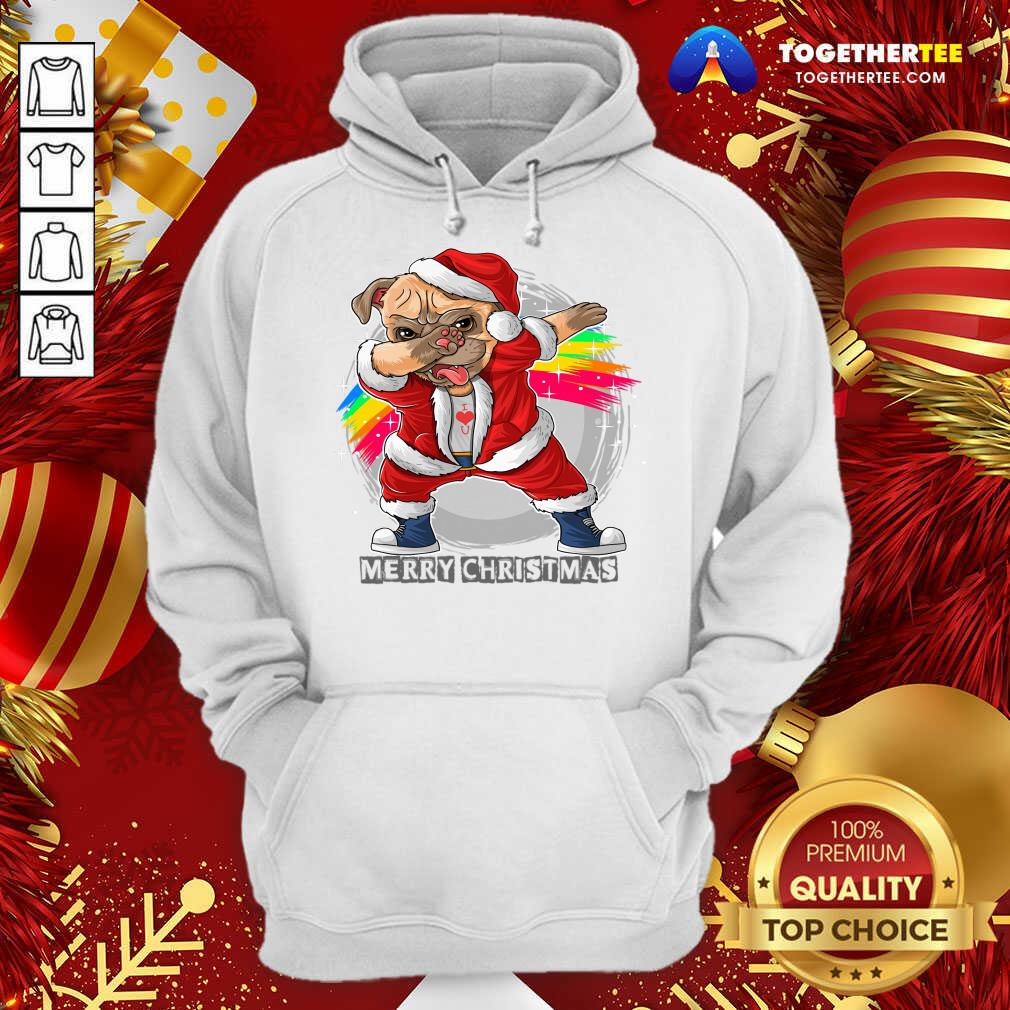 Santa Claus The Cute Pug Hoodie - Design By Togethertee.com Santa Claus The Cute Pug Hoodie - Design By Togethertee.com