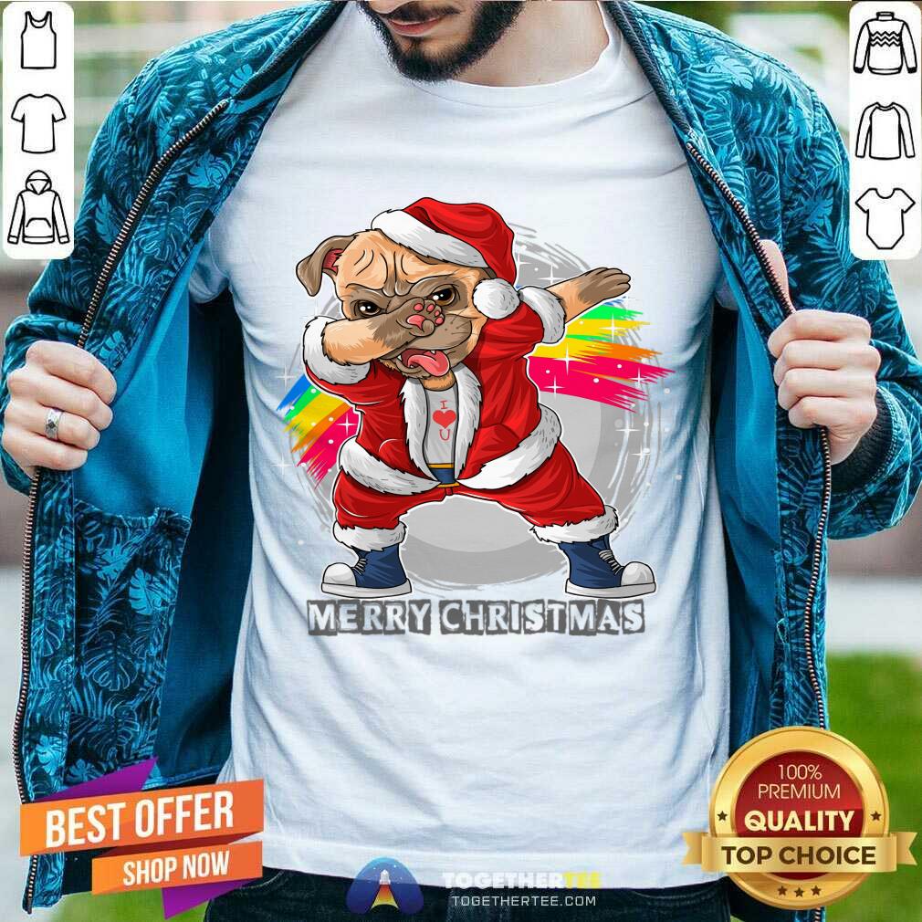 Original Santa Claus The Cute Pug T-Shirt Santa Claus The Cute Pug T-Shirt - Design By Togethertee.com