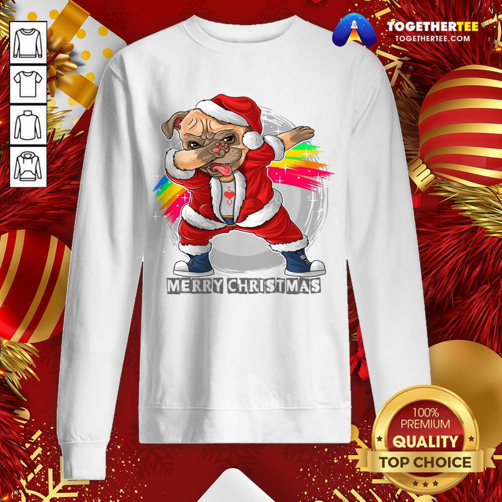Santa Claus The Cute Pug Sweatshirt - Design By Togethertee.com Santa Claus The Cute Pug Sweatshirt - Design By Togethertee.com