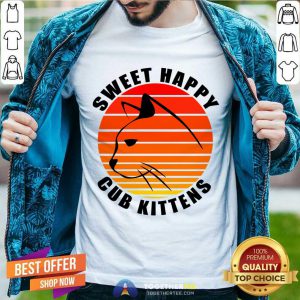 Sweet Happy Cub Kittens T-Shirt - Design By Togethertee.com