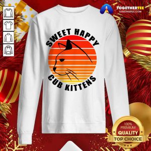 Sweet Happy Cub Kittens Sweatshirt - Design By Togethertee.com