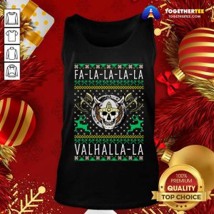 Viking Fa La La La La Valhalla Crewneck Tank Top - Design By Togethertee.com