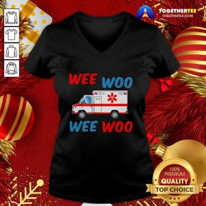 Wee Woo Wee Woo V-neck - Design By Togethertee.com