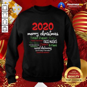 2020 Merry Christmas Toilet Paper Karen Hand Sanitizer Sweatshirt - Design By Togethertee.com