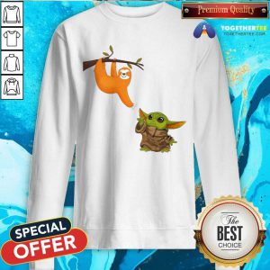 Baby Yoda And Sloth Sweatshirt - Design By Togethertee.com