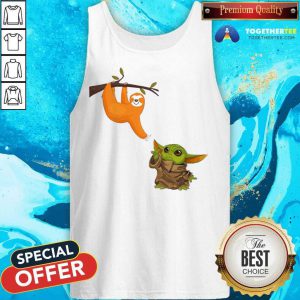Baby Yoda And Sloth Tank Top - Design By Togethertee.com