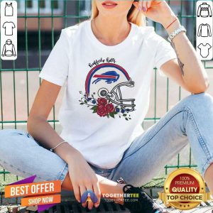 Buffalo Bills Floral V-neck - Design By Togethertee.com