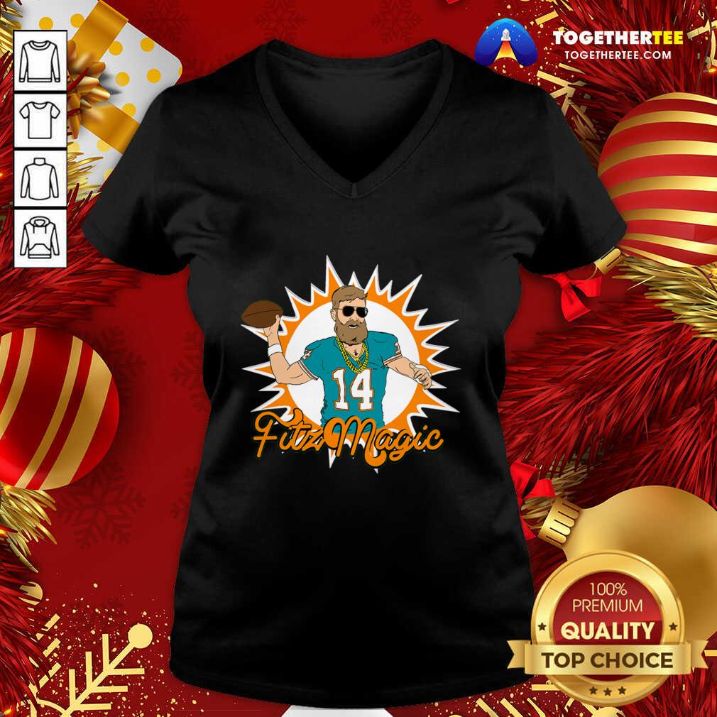 Perfect Miami Fitzmagic Ryan Fitzpatrick Shirt Miami Fitzmagic Ryan Fitzpatrick V-neck - Design By Togethertee.com