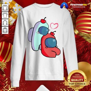 Among Us Game Valentines Day Sweatshirt - Design By Togethertee.com