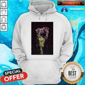 Border Collie Color Paint Vertical Hoodie - Design By Togethertee.com