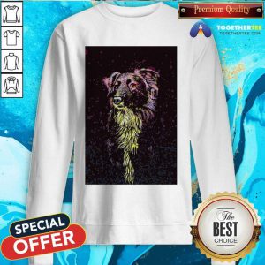 Border Collie Color Paint Vertical Sweatshirt - Design By Togethertee.com