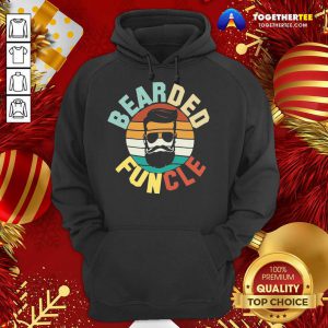 Cool Bearded Funcle Funny Uncle Vintage Retro Hoodie - Design By Togethertee.com