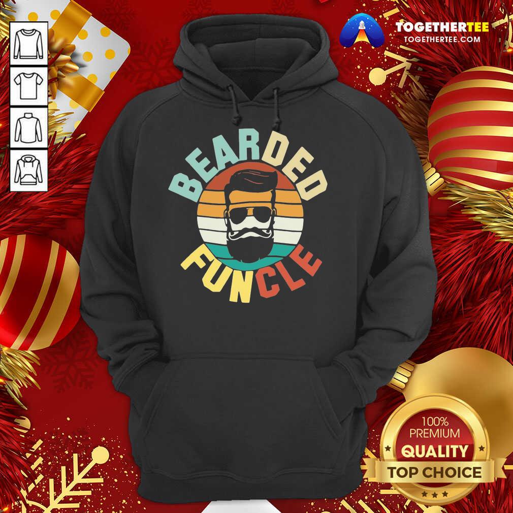 Cool Bearded Funcle Funny Uncle Vintage Retro Hoodie - Design By Togethertee.com Cool Bearded Funcle Funny Uncle Vintage Retro Hoodie - Design By Togethertee.com