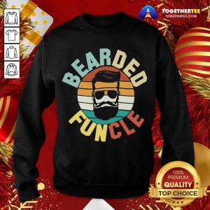Cool Bearded Funcle Funny Uncle Vintage Retro Sweatshirt - Design By Togethertee.com