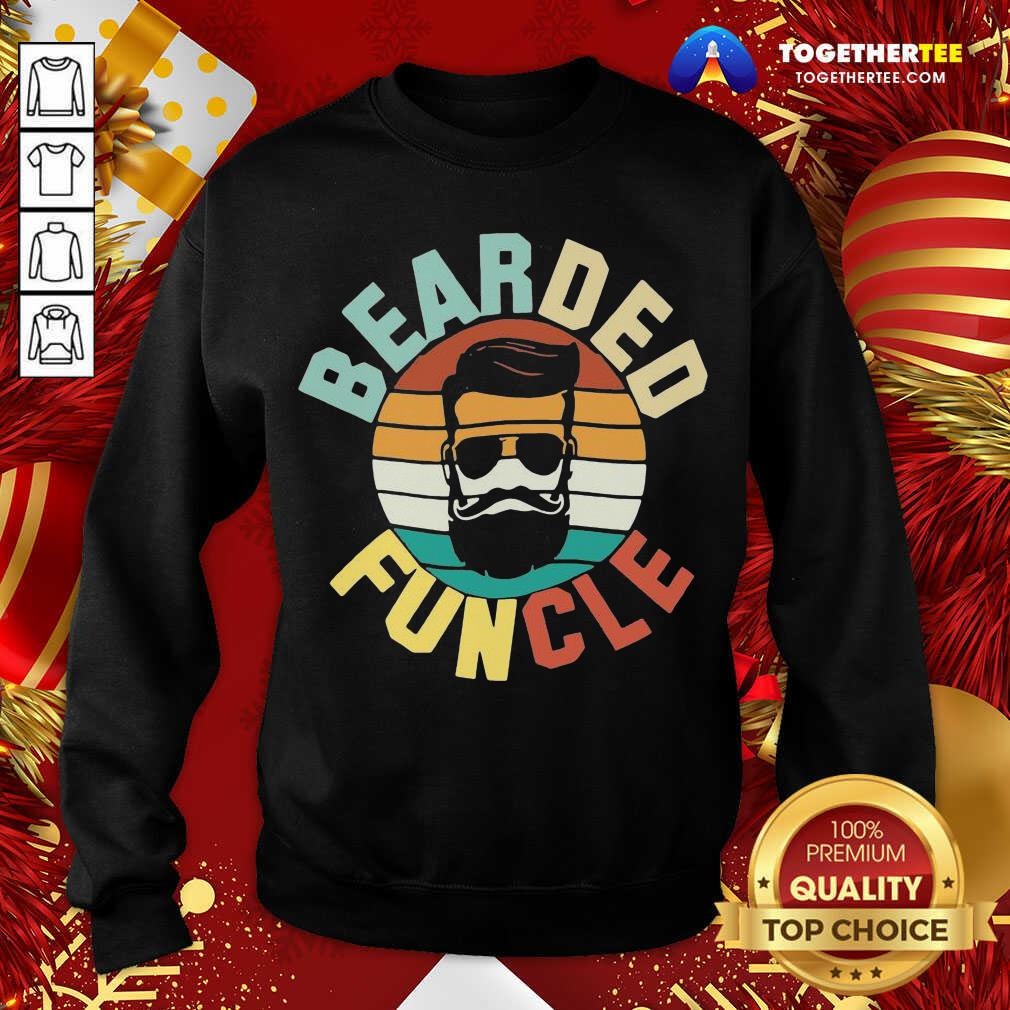 Cool Bearded Funcle Funny Uncle Vintage Retro Sweatshirt - Design By Togethertee.com Cool Bearded Funcle Funny Uncle Vintage Retro Sweatshirt - Design By Togethertee.com
