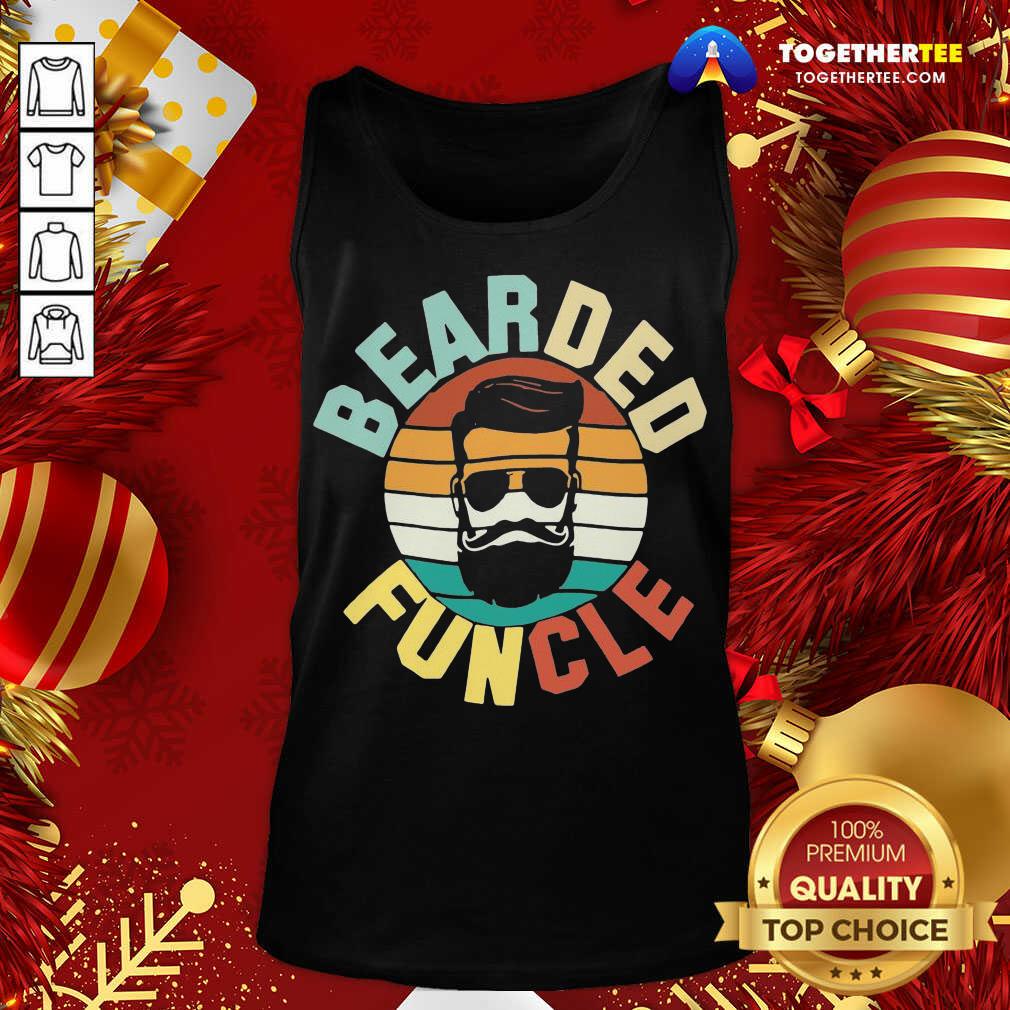 Cool Bearded Funcle Funny Uncle Vintage Retro Tank Top - Design By Togethertee.com Cool Bearded Funcle Funny Uncle Vintage Retro Tank Top - Design By Togethertee.com