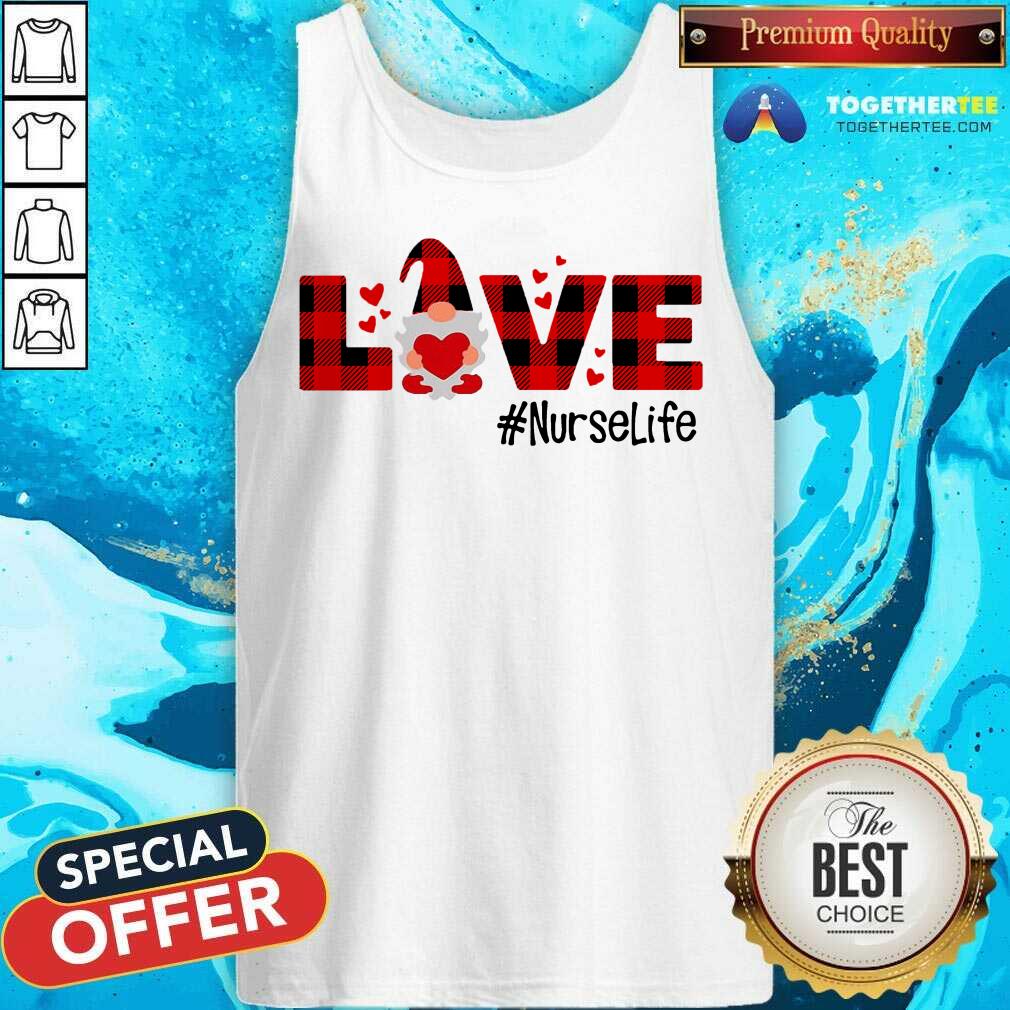 Gnome Love Valentine Nurse Life Tank Top - Design By Togethertee.com Gnome Love Valentine Nurse Life Tank Top - Design By Togethertee.com