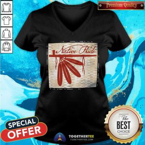 Peace Pipe Native Pride V-neck - Design By Togethertee.com