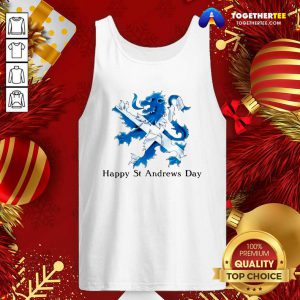 St Andrew's Day Celebration Lion Tank Top - Design By Togethertee.com