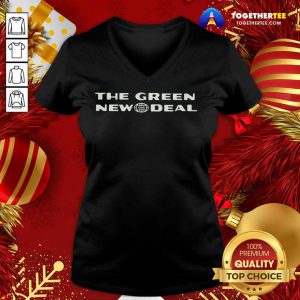 The Green New GND Deal AOC V-neck - Design By Togethertee.com