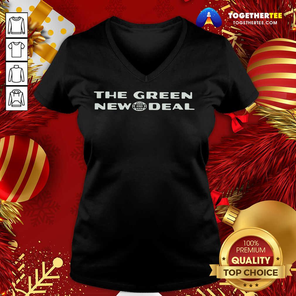 The Green New GND Deal AOC V-neck - Design By Togethertee.com The Green New GND Deal AOC V-neck - Design By Togethertee.com