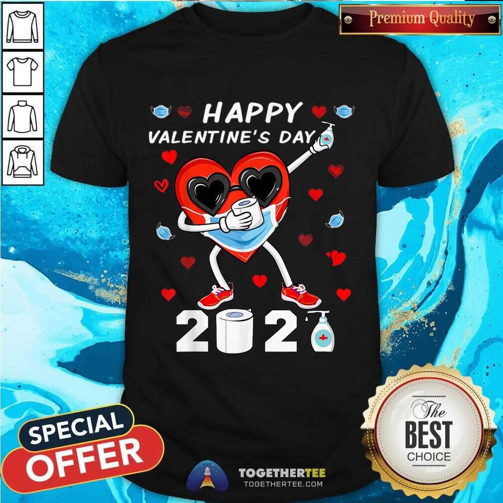 Pretty Dabbing Heart In A Mask Happy Valentines Day 2021 Shirt T-Shirt Dabbing Heart In A Mask Happy Valentines Day 2021 Shirt T-Shirt - Design By Togethertee.com
