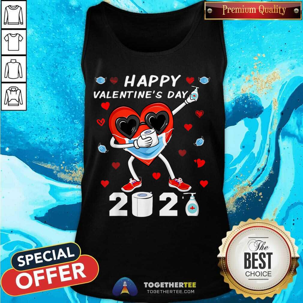Dabbing Heart In A Mask Happy Valentines Day 2021 Tank Top - Design By Togethertee.com Dabbing Heart In A Mask Happy Valentines Day 2021 Tank Top - Design By Togethertee.com