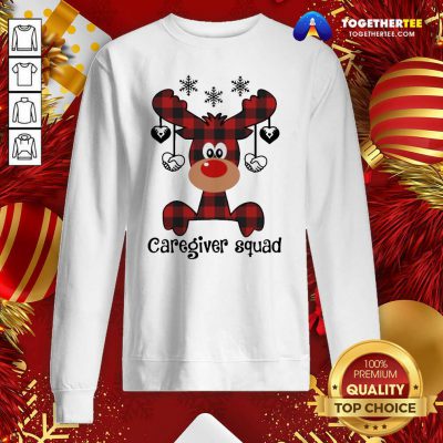 Reindeer Caregiver Squad Christmas Sweatshirt - Design By Togethertee.com Reindeer Caregiver Squad Christmas Sweatshirt - Design By Togethertee.com