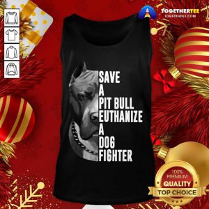 The Rock Save A Pitbull Euthanize A Dog Fighter Tank Top - Design By Togethertee.com