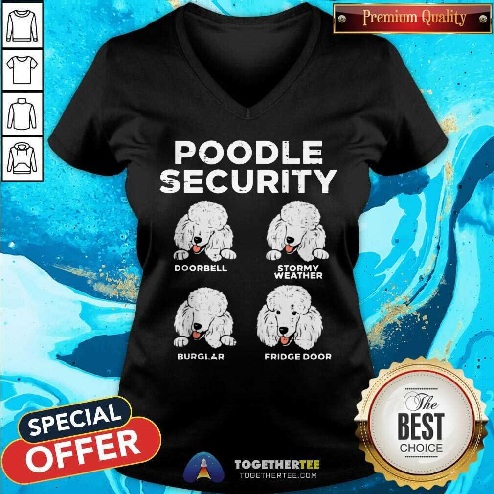 Poodle Security Animal Pet Guard Dog Owner V-neck - Design By Togethertee.com Poodle Security Animal Pet Guard Dog Owner V-neck - Design By Togethertee.com