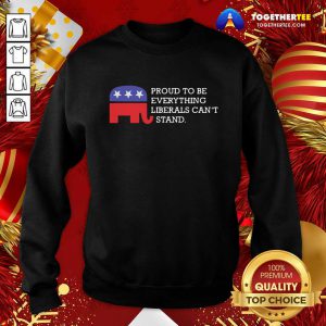 Proud To Be Everything Liberals Can’t Stand Elephant Election Sweatshirt - Design By Togethertee.com