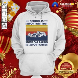 School Is Important But Stock Car Racing Is Importanter Vintage Hoodie - Design By Togethertee.com