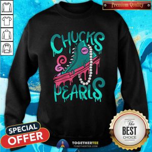 President Kamala Harris Chucks And Pearls 2021 Sweatshirt