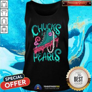 President Kamala Harris Chucks And Pearls 2021 Tank Top
