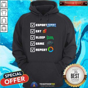 Esport Eat Sleep Game Repeat Hoodie - Design By Togethertee.com