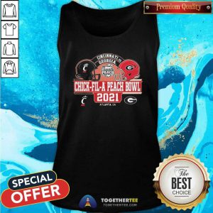 Cincinnati Vs Georgia Peach Chick Fil A Peach Bowl 2021 Tank Top