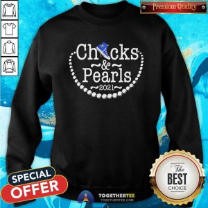 Kamala Harris Chucks And Pearls 2021 Blue Converse Tee Sweatshirt