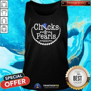 Kamala Harris Chucks And Pearls 2021 Blue Converse Tee Tank Top