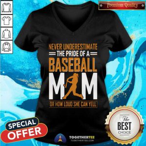 MIM De Baseball Quel Point Elle Peut Crier Fort Tata V-neck - Design By Togethertee.com