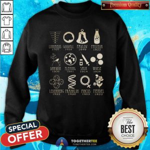 Science Linnaeus Goodall Pavlove Franklin Mendel Salk Thank Sweatshirt