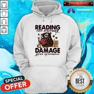 Owl Reading Can Seriously Damage Your Ignorance Hoodie - Design By Togethertee.com
