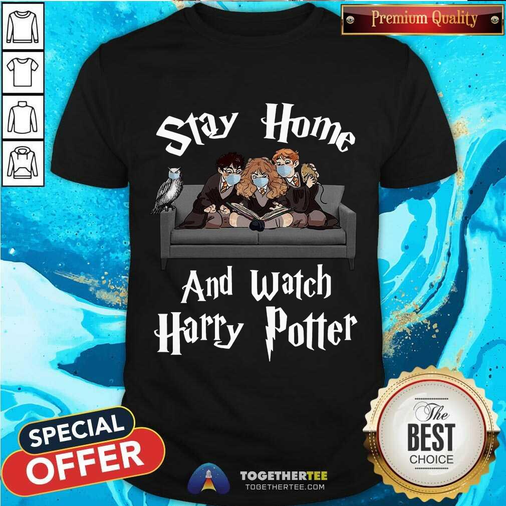 Happy Stay Home And Watch Harry Potter Face Mask Shirt Stay Home And Watch Harry Potter Face Mask Shirt - Design By Togethertee.com