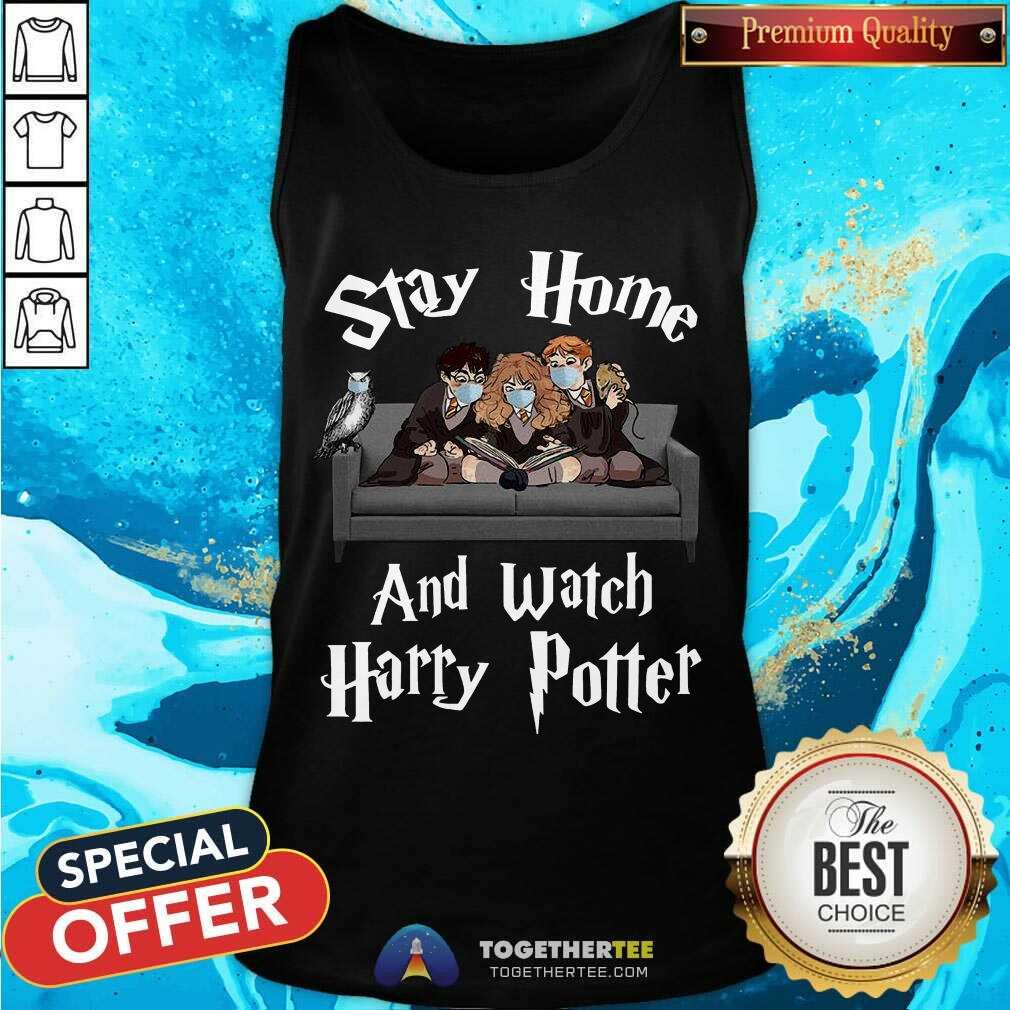 Stay Home And Watch Harry Potter Face Mask Tank Top - Design By Togethertee.com Stay Home And Watch Harry Potter Face Mask Tank Top - Design By Togethertee.com