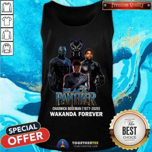 Black Panther Chadwick Boseman 1977 2020 Wakanda Forever Tank Top - Design By Togethertee.com