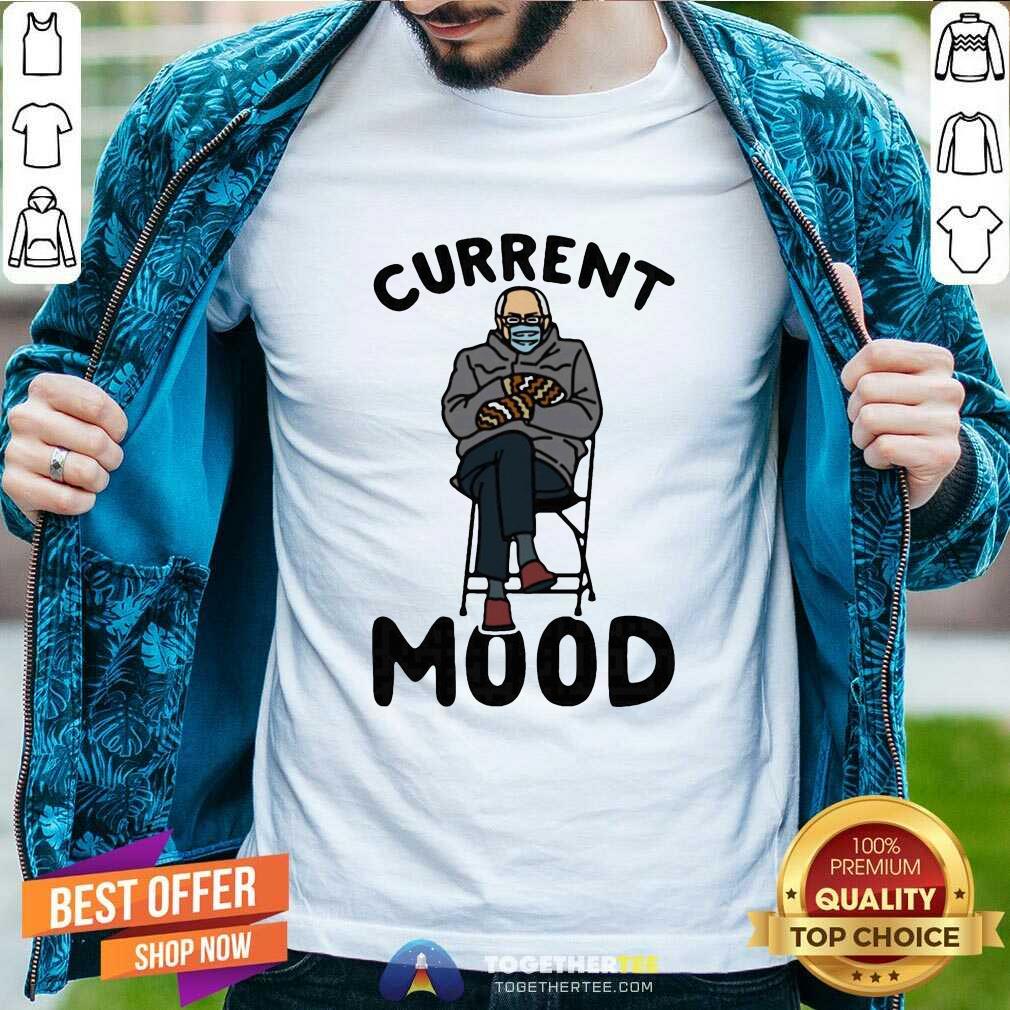 Nice Current Mood Sassy Bernie Sanders White Print T Shirt Current Mood Sassy Bernie Sanders White Print T Shirt