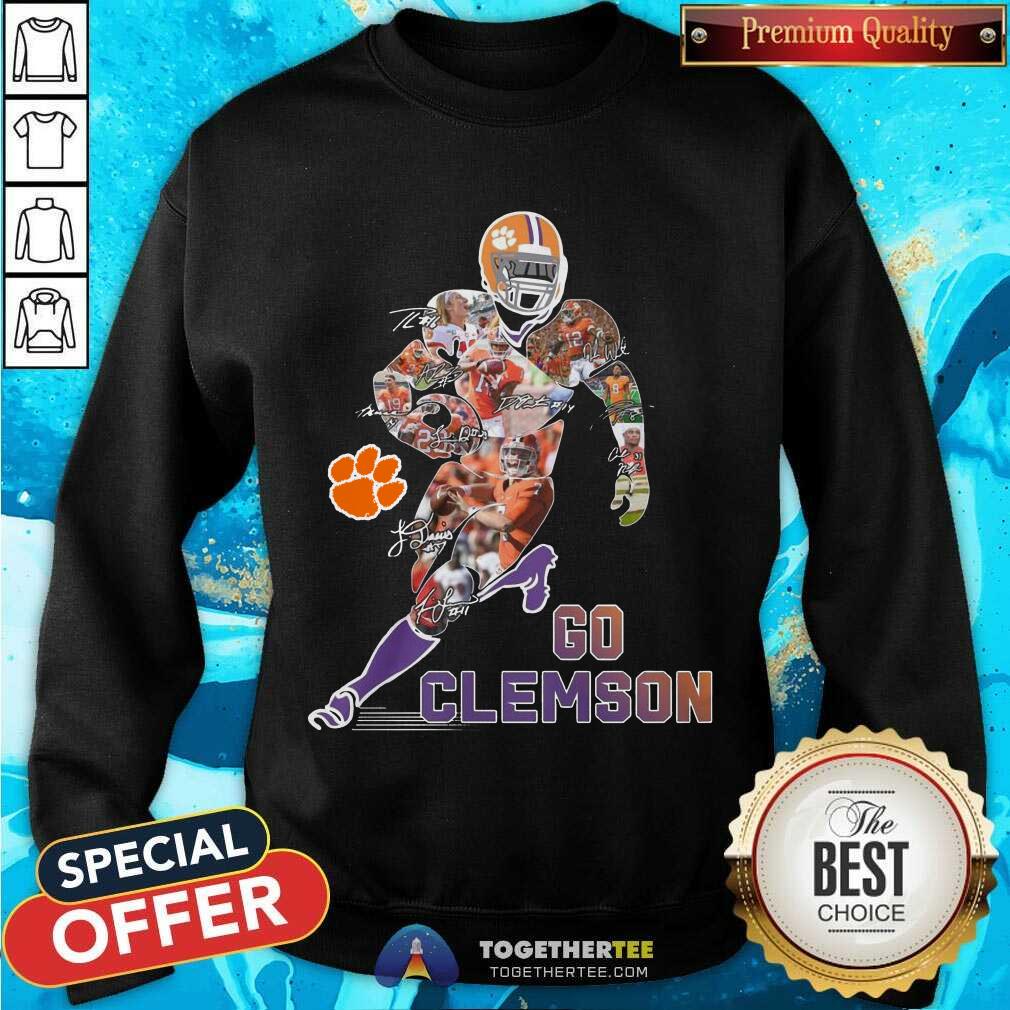 Go Clemson Tigers Football College Signatures Sweatshirt - Design By Togethertee.com Go Clemson Tigers Football College Signatures Sweatshirt - Design By Togethertee.com