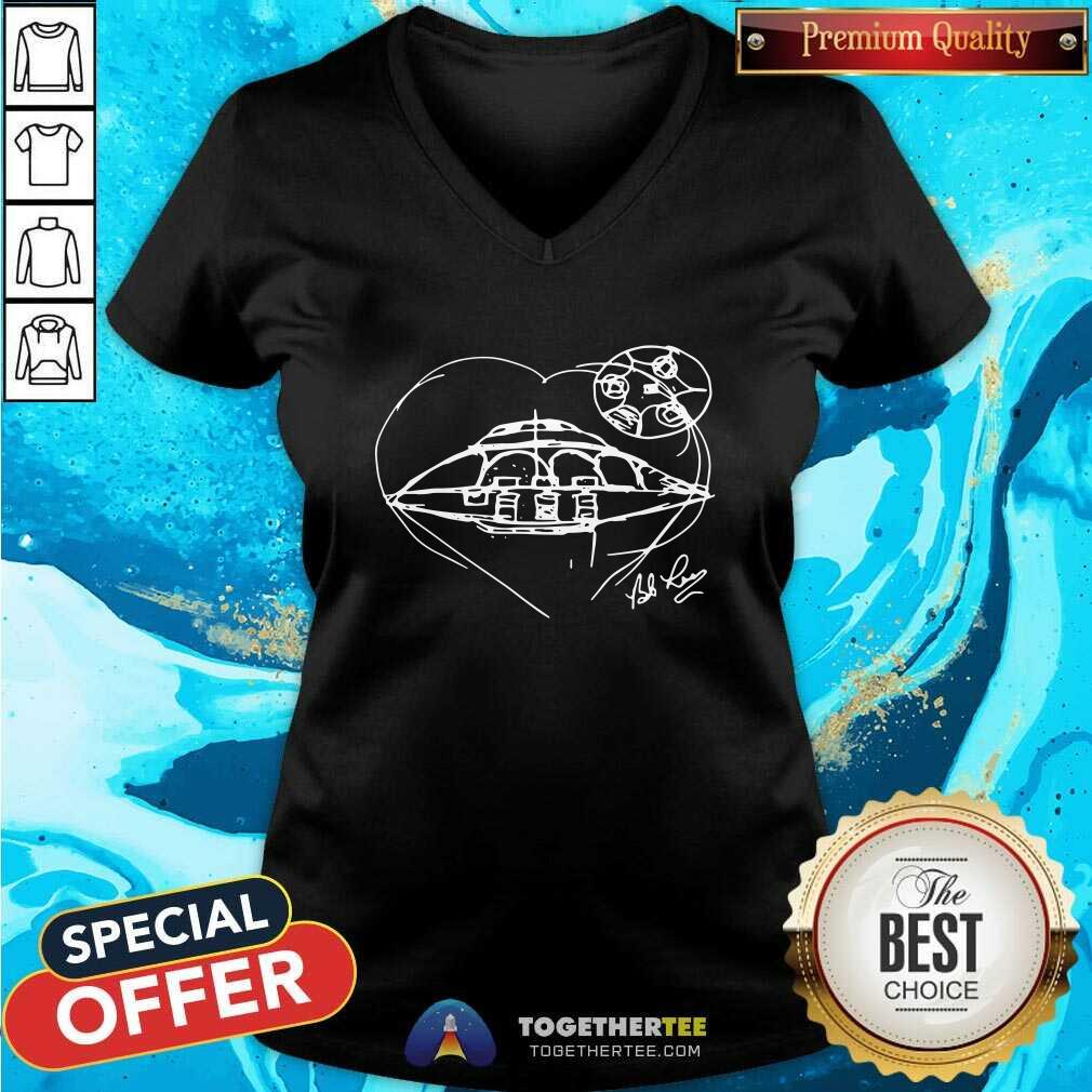 Bob Lazar Uap Sketch V-neck Bob Lazar Uap Sketch V-neck